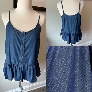 Universal Thread Blue Peplum Camisole